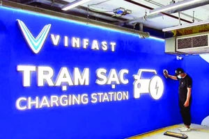 Tỉnh Thái Nguyên đã lắp đặt 131 trạm sạc xe điện. (Ảnh HẰNG NGA)