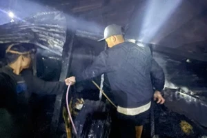 Hiện trường vụ hỏa hoạn.