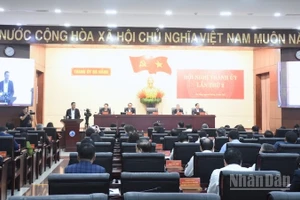 Toàn cảnh hội nghị Thành ủy Đà Nẵng lần thứ 2. (Ảnh: ANH ĐÀO)