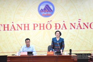 Phó Thủ tướng Chính phủ Phạm Thị Thanh Trà phát biểu kết luận buổi làm việc. (Ảnh: ANH ĐÀO) 