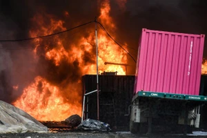 Hiện trường vụ cháy.