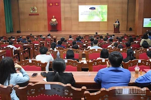 Quang cảnh hội nghị. (Ảnh: ANH ĐÀO)