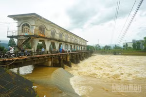 Đập dâng An Trạch, xã Hòa Tiến, huyện Hòa Vang, Đà Nẵng. (Ảnh: ĐÌNH TĂNG)