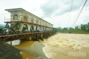 Đập dâng An Trạch, xã Hòa Tiến, huyện Hòa Vang, Đà Nẵng. (Ảnh: ĐÌNH TĂNG)
