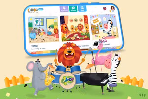 KIDSEnglish, chương trình cho trẻ em làm quen với tiếng Anh mà Vietec mua bản quyền từ Macmillan Education. Nguồn: Vietec