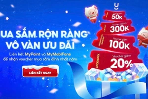 MyMobiFone phối hợp MyPoint triển khai chương trình ưu đãi mua sắm cuối năm.