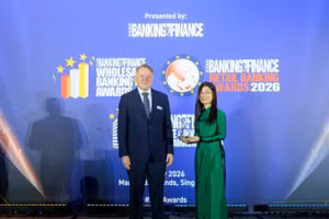 Vietcombank lập cú đúp giải thưởng quản lý rủi ro tại Asian Banking & Finance Awards 2026.