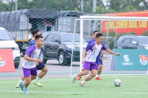 Giải bóng đá cộng đồng trong khuôn khổ “SABECO Sports Hub” tại Bắc Giang năm 2024 (Nguồn: SABECO)