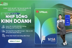 Thẻ ghi nợ VPBank CommCredit Visa được thiết kế dành riêng cho hộ kinh doanh.