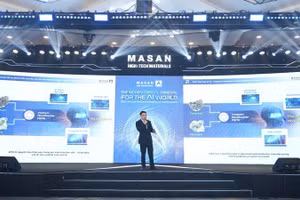 Ông Danny Le, Chủ tịch Hội đồng quản trị Masan High-Tech Materials phát biểu ý kiến tại Đại hội đồng cổ đông năm 2026 diễn ra ngày 16/4.