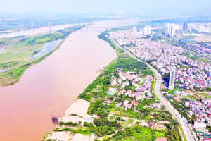 Dự án Trục đại lộ cảnh quan sông Hồng là một trong hai dự án lớn được thành phố Hà Nội triển khai ngay sau khi có Nghị quyết số 258/2025/QH15. (Ảnh ĐĂNG ANH)