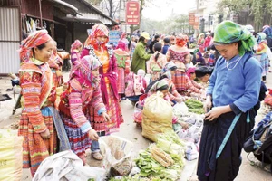 Đa dạng sắc màu, sáng bừng phiên chợ quê. 