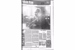 Bìa báo Nhân Dân xuân Bính Dần.