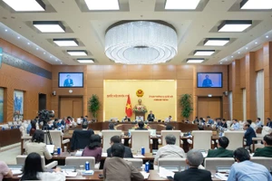 Quang cảnh Phiên họp thứ 55 của Ủy ban Thường vụ Quốc hội 