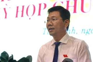 Chủ tịch Hội đồng nhân dân tỉnh Tây Ninh Nguyễn Mạnh Hùng phát biểu chỉ đạo.