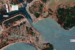 Phối cảnh Kho xăng dầu HP OIL Quảng Ngãi có sức chứa 4.800m³ dự kiến xây dựng tại thôn Xuân An, xã Đông Sơn.