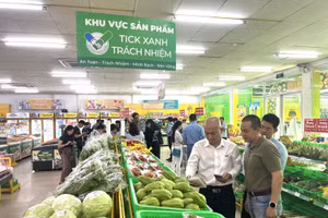Chương trình "Tick xanh trách nhiệm" giúp người dân có thể truy xuất nguồn gốc sản phẩm. 
