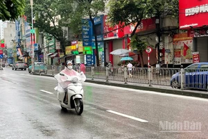 Khu vực Hà Nội có mưa và mưa nhỏ rải rác, từ đêm nay trời rét. (Ảnh minh họa: Đ.T)