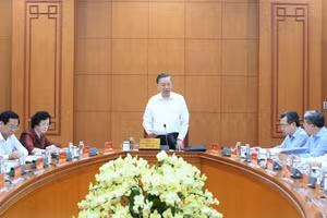 Tổng Bí thư, Chủ tịch nước Tô Lâm chủ trì làm việc với ngành nội vụ về chất lượng nguồn lao động Việt Nam. (Ảnh: ĐĂNG KHOA)