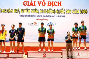 Lâm Đồng đoạt huy chương Vàng đôi nam nữ lứa tuổi 16-17 tại Giải vô địch bóng bàn trẻ, thiếu niên, nhi đồng quốc gia năm 2026.