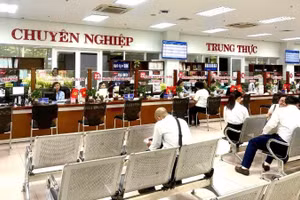 Trung tâm Phục vụ hành chính công thành phố Đà Nẵng. (Ảnh KIM OANH)