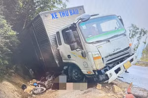 Hiện trường vụ tai nạn.