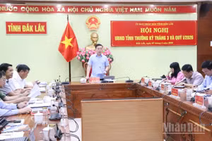 Hội nghị thường kỳ đánh giá tình hình thực hiện nhiệm vụ phát triển kinh tế, xã hội tháng 3 và quý I/2026 do Ủy ban nhân dân tỉnh Đắk Lắk tổ chức.