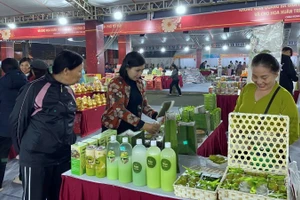 Người tiêu dùng tìm mua các sản phẩm phục vụ Tết tại chương trình.