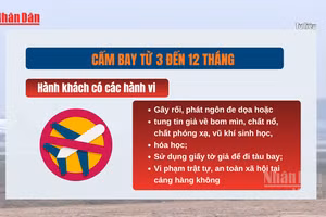 [Video] Quy định mới về cấm bay: Hành khách vi phạm có thể bị cấm bay vĩnh viễn