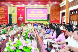 Quang cảnh hội nghị sơ kết.