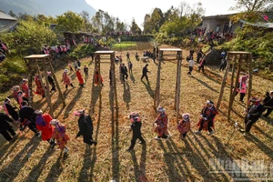 Lễ Tủ Cải của cộng đồng người Dao đầu bằng, tỉnh Lai Châu. (Ảnh: VŨ LINH)