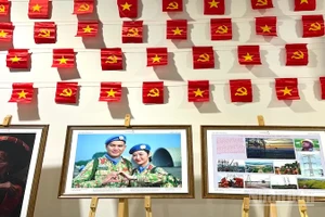 Không gian trưng bày tại triển lãm "Việt Nam hạnh phúc". 