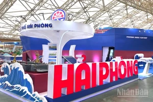 Không gian trưng bày của thành phố Hải Phòng. 