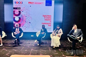 Các diễn giả Việt Nam và quốc tế chia sẻ tại hội thảo. (Ảnh: HNV)