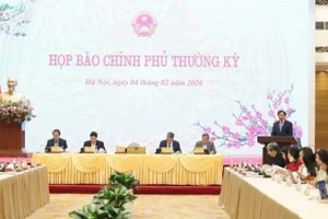 Quang cảnh họp báo. (Ảnh: VGP)