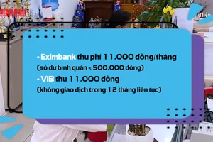 [Video] Nhiều ngân hàng áp dụng phí với tài khoản không đủ số dư bình quân