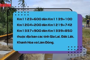 [Video] Công bố tình huống khẩn cấp để khắc phục hư hỏng trên tuyến đường sắt Bắc - Nam