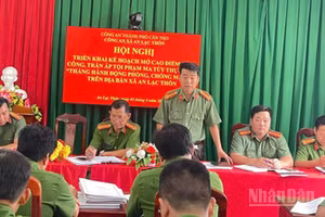 Cần Thơ triển khai cao điểm tấn công, trấn áp tội phạm ma túy hưởng ứng Tháng hành động phòng, chống ma túy năm 2026 tại Công an các xã, phường.