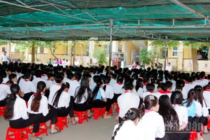 Quang cảnh buổi tuyên truyền.