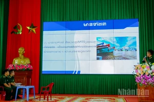 Thí sinh tham gia phần thi tuyên truyền theo chủ đề mà Ban tổ chức đã cho trước.