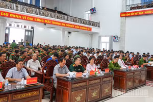 Đại biểu tham dự hội nghị. (Ảnh: Công an cung cấp)