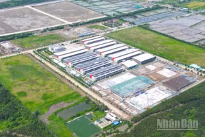 Một góc cụm công nghiệp Gia Thuận 1 (xã Gia Thuận, tỉnh Đồng Tháp).