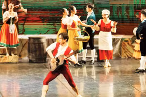 Nguyễn Đức Hiếu trong vở ballet Don Quixote, Nhà hát Nhạc Vũ Kịch Việt Nam, năm 2025. (Ảnh NVCC)