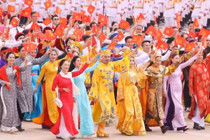 Khối Văn hóa, Thể thao diễu hành Kỷ niệm 80 năm Quốc khánh 2/9/2025. 