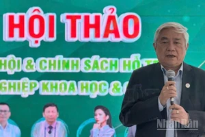 Tiến sĩ Nguyễn Quân, nguyên Bộ trưởng Khoa học và Công nghệ, Chủ tịch Hội Tự động hóa Việt Nam. (Ảnh: HNV)