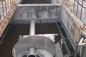 Hệ thống xử lý nước thải sinh hoạt. (Ảnh: PV)