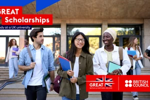 Chương trình học bổng được đồng tài trợ bởi Hội đồng Anh, chiến dịch GREAT Britain của chính phủ Anh và các Trường đại học Vương quốc Anh tham gia thực hiện chương trình. (Ảnh: Hội đồng Anh)