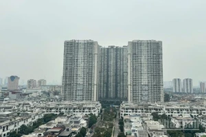 Một góc khu đô thị phía tây Hà Nội. (Ảnh: HNV)