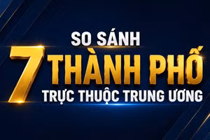 [Interactive] So sánh 7 thành phố trực thuộc Trung ương