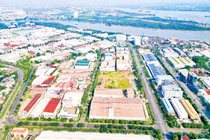 Toàn cảnh Khu chế xuất Tân Thuận nhìn từ trên cao. (Ảnh THẾ ANH)